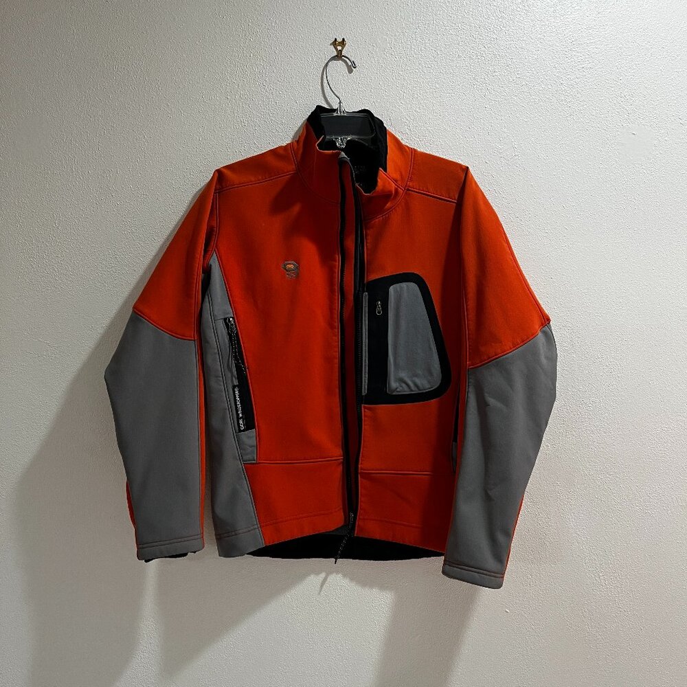 MOUNTAIN HARDWEAR Women's Orange+ Gore Windstopper Fleece-Line Full Zip- Size SP